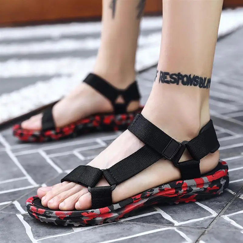 Men Mesh outdoor Sandals summer Ribbon Beach Sandal Flat Open Toe Shoes Breathable Sports Sandal Diving Swimming
Men Mesh outdoor Sandals summer Ribbon Beach Sandal Flat Open Toe Shoes Breathable Sports Sandal Diving Swimming
