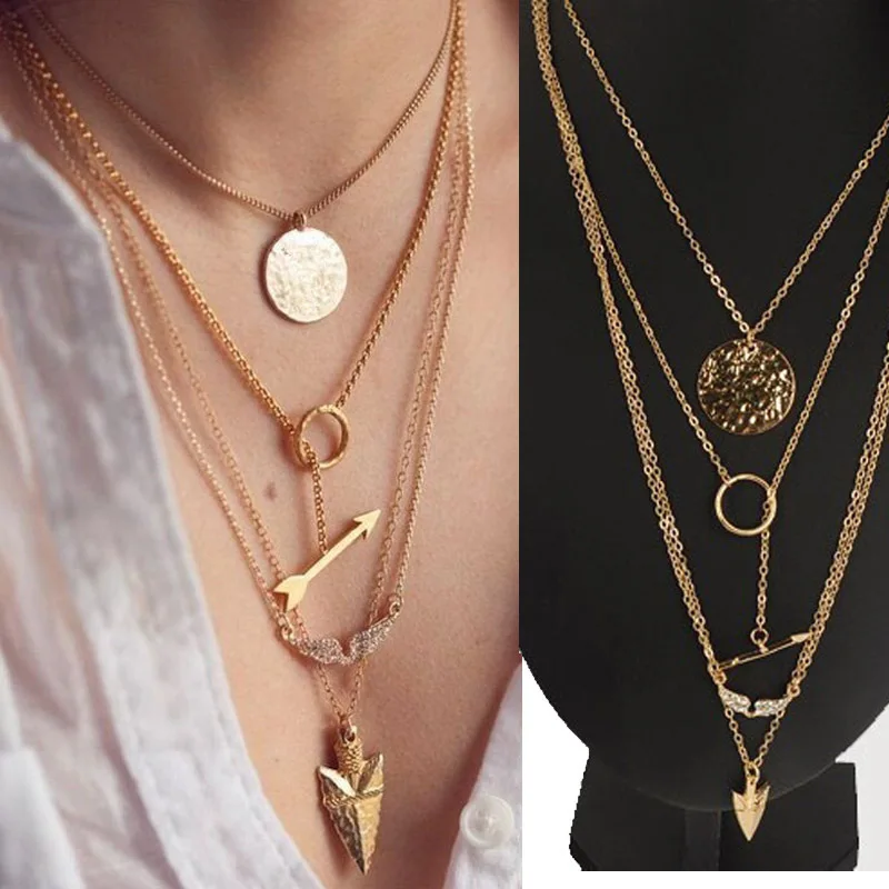 Gofuly Hot Selling Women Multilayer Irregular Crystal Gold Pendant Chain Statement Necklace
Gofuly Hot Selling Women Multilayer Irregular Crystal Gold Pendant Chain Statement Necklace