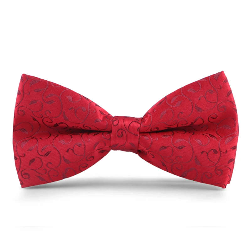 Plaid Striped Wine Red Best Bow Tie for Men Bowtie Fashion Mens Ties Wedding Party Butterfly Knot Necktie with Gift Box | Аксессуары для