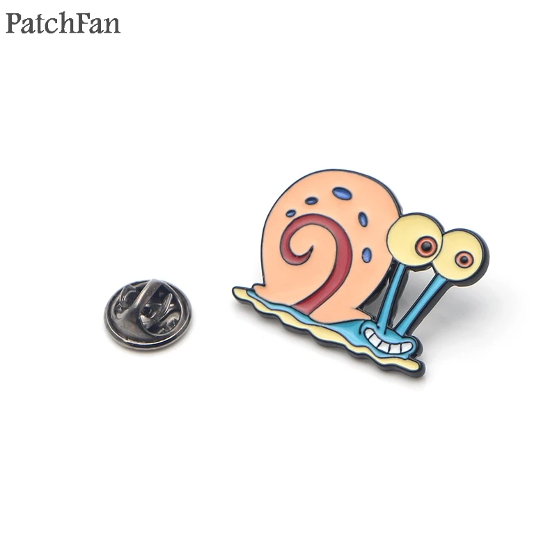 Patchfan Gary the Snail Zinc Cartoon Pins for men women para Shirt Coat Clothes backpack Accessories medal Badges Brooches A1697
Patchfan Gary the Snail Zinc Cartoon Pins for men women para Shirt Coat Clothes backpack Accessories medal Badges Brooches A1697