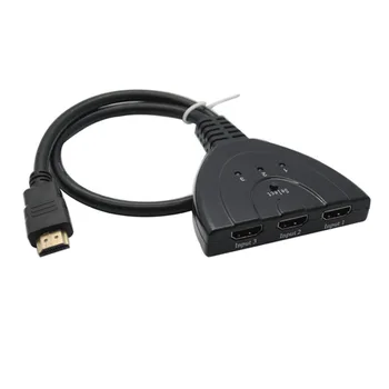 100pcs Free DHL 3 Port HDMI Switch Pigtail Adapter Extender Splitter Hub 3 in 1 HDMI Switcher For 1080P HDTV XBOX PS3
100pcs Free DHL 3 Port HDMI Switch Pigtail Adapter Extender Splitter Hub 3 in 1 HDMI Switcher For 1080P HDTV XBOX PS3