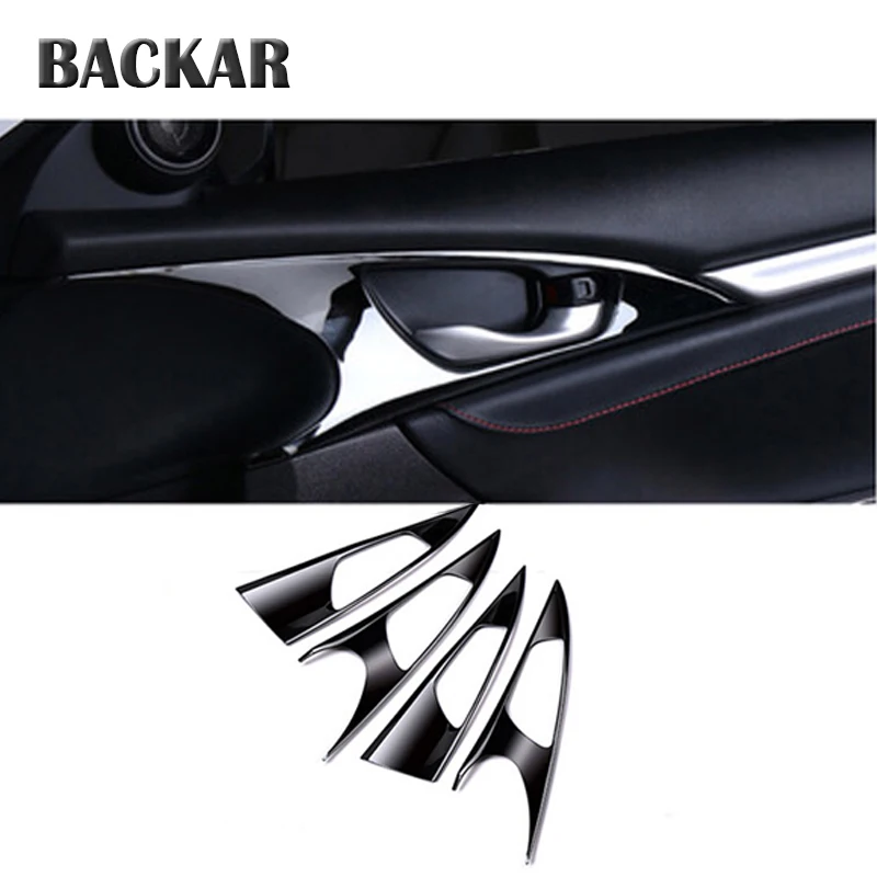 BACKAR Auto Car Styling For Honda Civic 10th 2016 2017 Modified Stainless Steel Inner Door Handle Frame Stickers Accessories
BACKAR Auto Car Styling For Honda Civic 10th 2016 2017 Modified Stainless Steel Inner Door Handle Frame Stickers Accessories