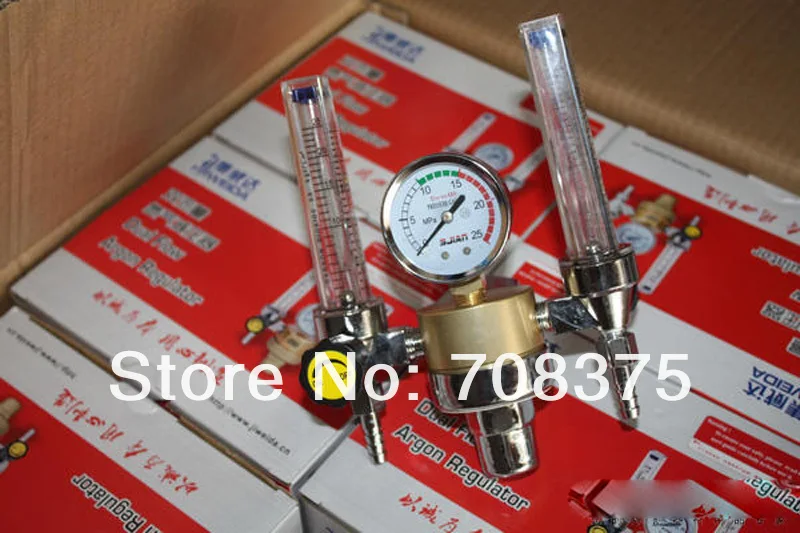 NEW 1PCS Dual argon regulator Reliable Good Leakproofness Argon Regulator Welding machines