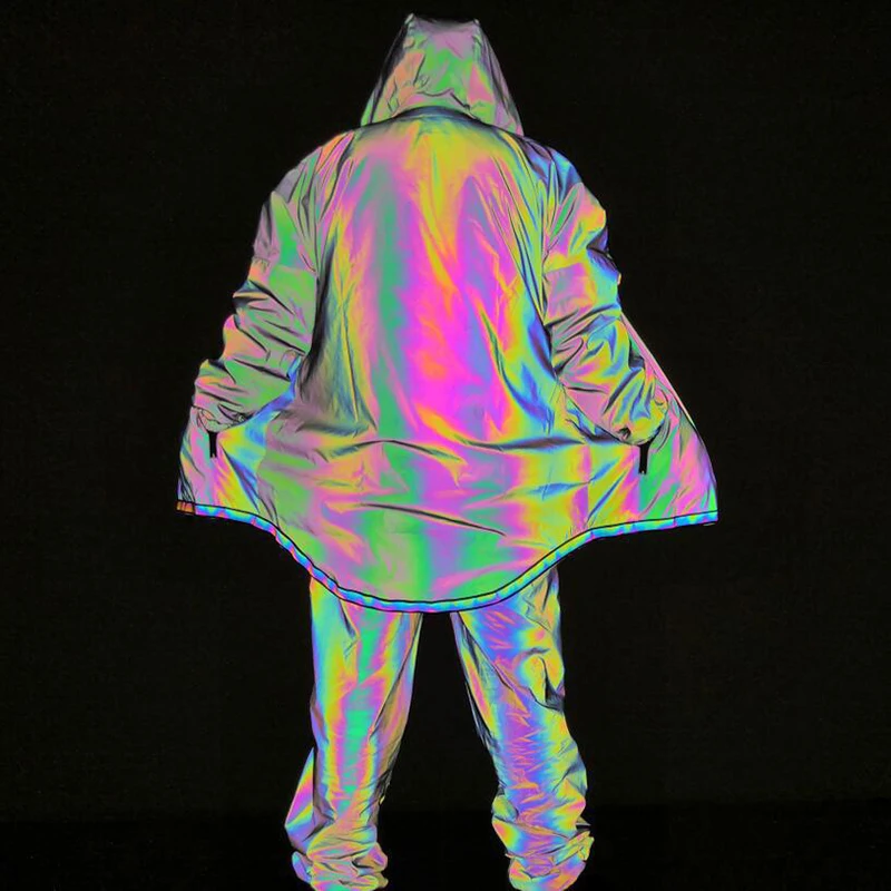 2019 Autumn Winter Colorful Thin Long Jacket Men Reflective Jackets Hooded Coat Streetwear Hip Hop Windbreaker Jaqueta Masculino
2019 Autumn Winter Colorful Thin Long Jacket Men Reflective Jackets Hooded Coat Streetwear Hip Hop Windbreaker Jaqueta Masculino
