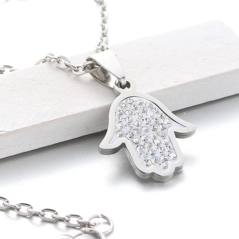 Amulet Good Fortune Fatima Hamsa Hand Lucky Crystal Necklace Pendant Jewelry Retro Style Jewelry
Amulet Good Fortune Fatima Hamsa Hand Lucky Crystal Necklace Pendant Jewelry Retro Style Jewelry