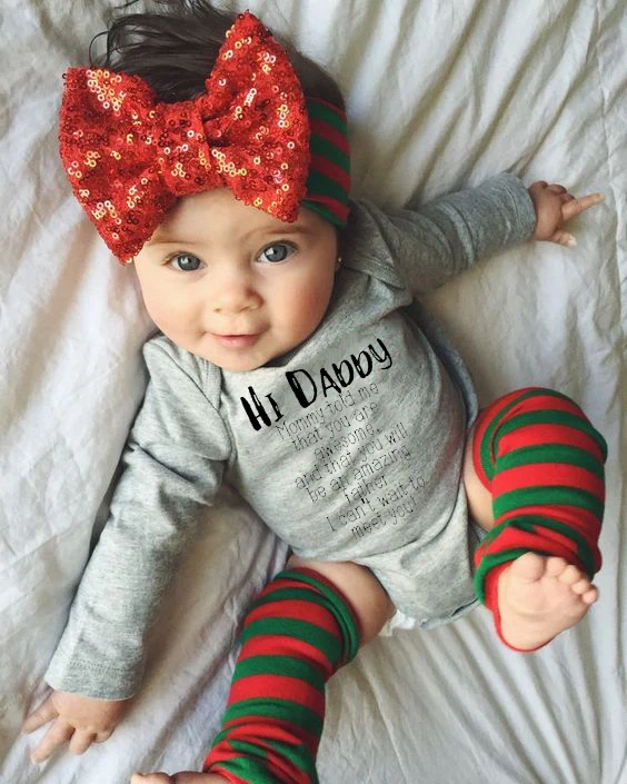 Hi Daddy Print Cute Newborn Children Baby Girl Babies Bodysuit Infant Beby Jumpsuits Sunsuit Kids Long Sleeve Clothing 0-24M
Hi Daddy Print Cute Newborn Children Baby Girl Babies Bodysuit Infant Beby Jumpsuits Sunsuit Kids Long Sleeve Clothing 0-24M
