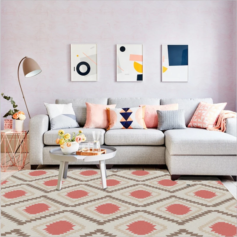 Nordic Abstract Geometric Element Girl Dark Pink Carpet Area Rug for Living Room Study Room Floor Mat Anti-slip Large Rug
Nordic Abstract Geometric Element Girl Dark Pink Carpet Area Rug for Living Room Study Room Floor Mat Anti-slip Large Rug