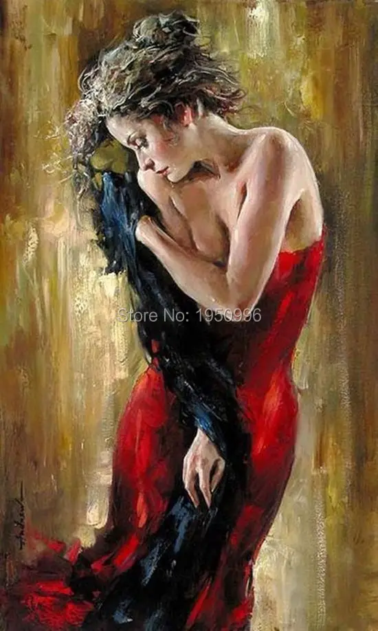 Dress Flamenco Dancer Oil Painting on Canvas Beautiful Lady Large Abstract Portrait Canvas Wall Art for Living Room Decoration
Dress Flamenco Dancer Oil Painting on Canvas Beautiful Lady Large Abstract Portrait Canvas Wall Art for Living Room Decoration