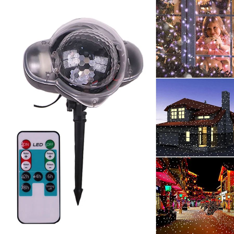 Outdoor/Indoor 10W LED Projector Light Motion Snowfall waterproof lamp Remote control Xmas Halloween Festival decor
Outdoor/Indoor 10W LED Projector Light Motion Snowfall waterproof lamp Remote control Xmas Halloween Festival decor