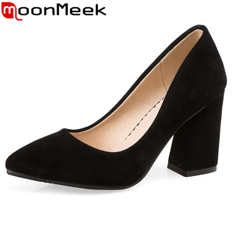 MoonMeek spring autumn new arrive women pumps fashion pointed toe solid color flock high heels shoes elegant lady prom shoes
MoonMeek spring autumn new arrive women pumps fashion pointed toe solid color flock high heels shoes elegant lady prom shoes