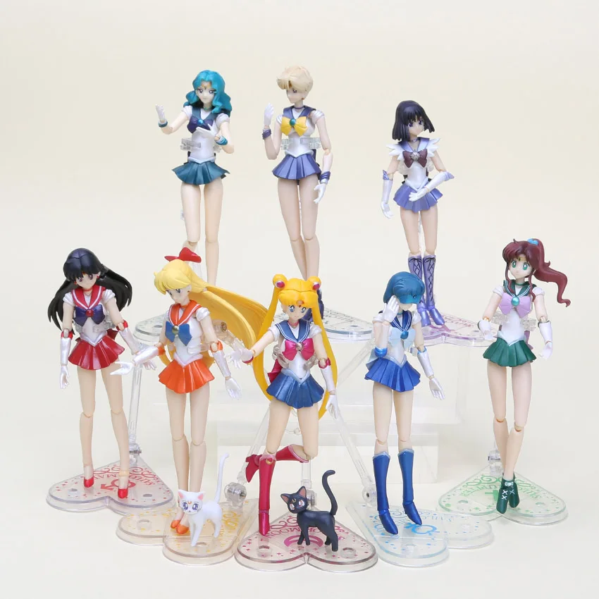 15cm Anime super Sailor Moon doll SHFiguarts Mercury Mars Venus PVC Action Sailor Moon Figure Toys children's Christmas gifts
15cm Anime super Sailor Moon doll SHFiguarts Mercury Mars Venus PVC Action Sailor Moon Figure Toys children's Christmas gifts