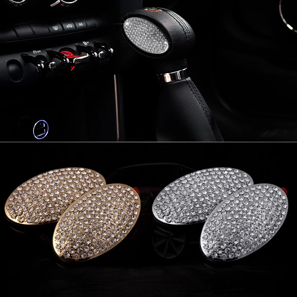 2pcs Metal Car Gear Shift Knob Panel Crystal Diamond Stickers Cover Accessories For Mini Cooper Clubman F54 F55 F56 Car Styling
2pcs Metal Car Gear Shift Knob Panel Crystal Diamond Stickers Cover Accessories For Mini Cooper Clubman F54 F55 F56 Car Styling