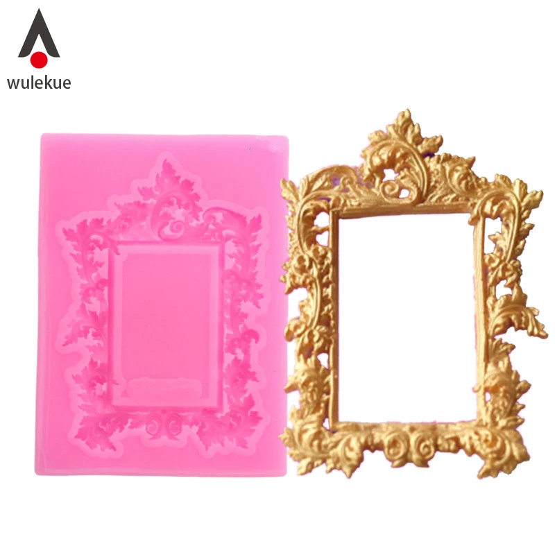 WULEKUE Photo Frame Silicone Cake Fondant Mold Vintage Pictures Frame Border Chocolate Cake Decorating Mould Kitchen Baking Tool
WULEKUE Photo Frame Silicone Cake Fondant Mold Vintage Pictures Frame Border Chocolate Cake Decorating Mould Kitchen Baking Tool