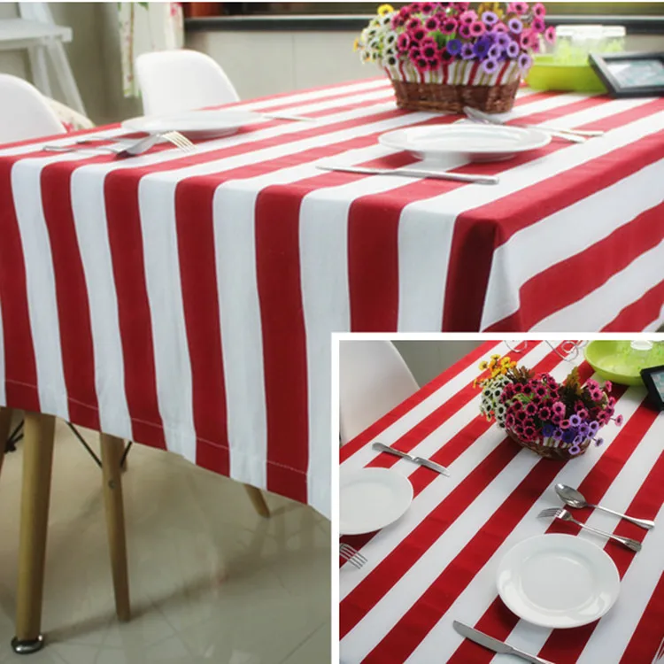 American Pastoral red and white striped table cloth thickened canvas table cloth Mediterranean blue and white striped
American Pastoral red and white striped table cloth thickened canvas table cloth Mediterranean blue and white striped