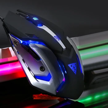 Vococal LED Wired 4000DPI 6 Buttons Mechanical Gaming Gaming Mouse Mice with Breathing Light for PC Desktop Overwatch Lol Dota
Vococal LED Wired 4000DPI 6 Buttons Mechanical Gaming Gaming Mouse Mice with Breathing Light for PC Desktop Overwatch Lol Dota