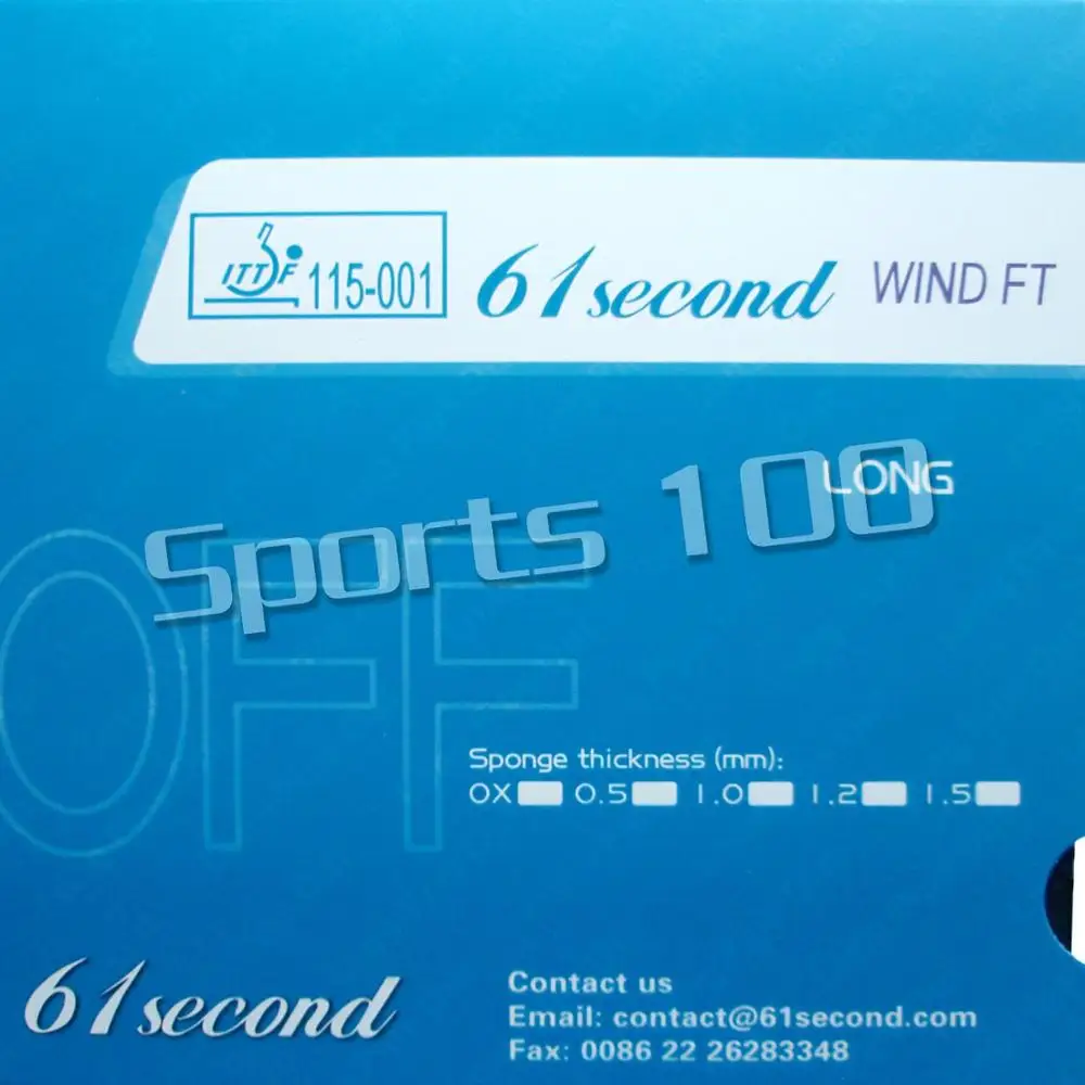 61second wind FT OFF Long Pimples out Table Tennis PingPong Rubber With Sponge The new listing Genuine
61second wind FT OFF Long Pimples out Table Tennis PingPong Rubber With Sponge The new listing Genuine