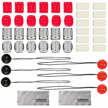 30-in-1Mounts Kit Flat Adhesive+Helmet Curved Sticky Pad Holder Set+Safety Tether+Anti-fog Inserts Action Camera Accessories
30-in-1Mounts Kit Flat Adhesive+Helmet Curved Sticky Pad Holder Set+Safety Tether+Anti-fog Inserts Action Camera Accessories