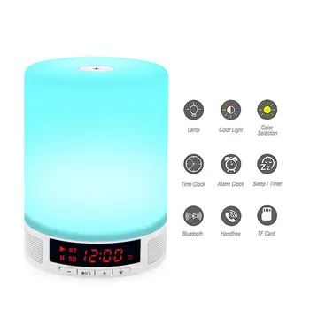 2020 New Mini Wireless Bluetooth Speaker LED Light Changeable Colors Lamp Hands-Free Calls Music Player Alarm Clock Timer r20
2020 New Mini Wireless Bluetooth Speaker LED Light Changeable Colors Lamp Hands-Free Calls Music Player Alarm Clock Timer r20