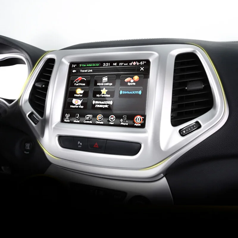 For Jeep Cherokee KL 2014 2015 2016 2017 2018 ABS Matte Car navigation frame Panel Cover trim Accessories 1pcs
For Jeep Cherokee KL 2014 2015 2016 2017 2018 ABS Matte Car navigation frame Panel Cover trim Accessories 1pcs