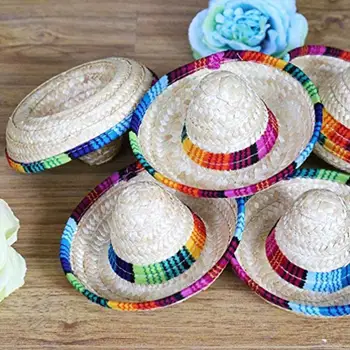 Natural Straw Mini Hats / New Design Striped Mini Mexican Hat Desktop Party Supplies Carnival Decorations Party
Natural Straw Mini Hats / New Design Striped Mini Mexican Hat Desktop Party Supplies Carnival Decorations Party