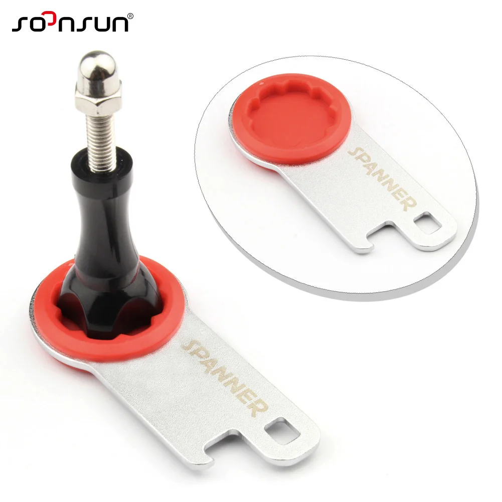 SOONSUN Spanner Wrench Tool for GoPro Hero 4 3 2 Tighten Thumb Knob Bolt Screw. Can be used for Plastic & Stainless Screws
SOONSUN Spanner Wrench Tool for GoPro Hero 4 3 2 Tighten Thumb Knob Bolt Screw. Can be used for Plastic & Stainless Screws
