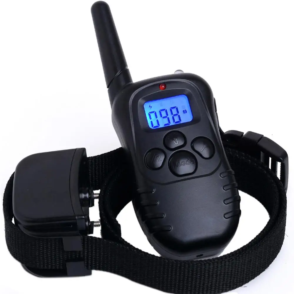blue screen 300M LCD 100LV 300 Yard Level Electric Shock Vibration Remote Anti Bark Pet Dog Training collar 998d
blue screen 300M LCD 100LV 300 Yard Level Electric Shock Vibration Remote Anti Bark Pet Dog Training collar 998d