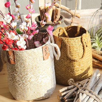 Multifunction Handmade Seagrass Braided Basket Flower Pot Desktop Storage Box Woven Big Laundry Basket
Multifunction Handmade Seagrass Braided Basket Flower Pot Desktop Storage Box Woven Big Laundry Basket