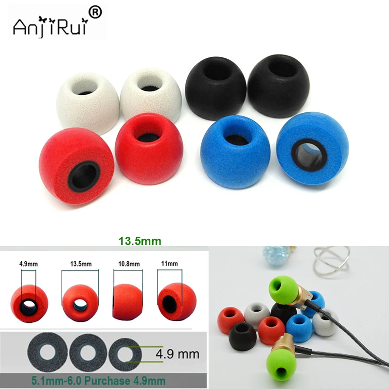 ANJIRUI Noise insulation foam memory 4.9mm black oval earmolds slow rebound liners for in-ear Headphones black large (13.5 mm)
ANJIRUI Noise insulation foam memory 4.9mm black oval earmolds slow rebound liners for in-ear Headphones black large (13.5 mm)