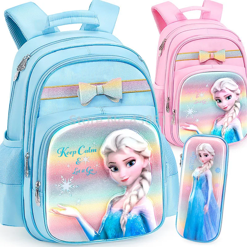 New Rainbow 3D Elsa Princess Girls School Bag With Pencil Case Set For Kids Children Elementary Primary School Book Backpack Bag
New Rainbow 3D Elsa Princess Girls School Bag With Pencil Case Set For Kids Children Elementary Primary School Book Backpack Bag