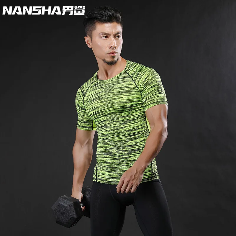 Men T Shirts NANSHA Brand Mens Prints Short Sleeves T Shirt Men Bodybuilding Tight Compression Shirts MMA Crossfit Workout Tops
Men T Shirts NANSHA Brand Mens Prints Short Sleeves T Shirt Men Bodybuilding Tight Compression Shirts MMA Crossfit Workout Tops