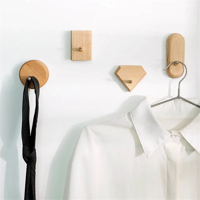 Nordic Wood Decor Hooks DIY Wall Mounted Coat Hook Decorative Key Holder Clothes Hat Scarf Handbag Hanger Home Wall Decoration
Nordic Wood Decor Hooks DIY Wall Mounted Coat Hook Decorative Key Holder Clothes Hat Scarf Handbag Hanger Home Wall Decoration
