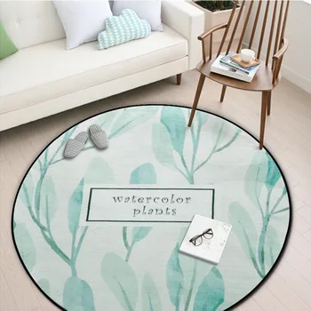 Painted Plants Round Carpets Plush Floor Rug Kids Room Play Tents Mats Non-slip Wear-resistant Entrance Doormat Studyroom Carpet
Painted Plants Round Carpets Plush Floor Rug Kids Room Play Tents Mats Non-slip Wear-resistant Entrance Doormat Studyroom Carpet