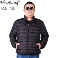NewBang Brand Plus 7XL Ultra light Down Jacket Men Lightweight Men's Down Coat Male Warm Portable Windbreaker Feather Parka image