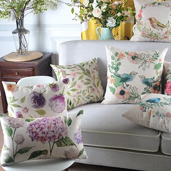 Wholesales Linen Pillow Cover Cushion Cover Country Floral Pink Rose Birds Home Decorative Pillow Case 45x45cm/30x50cm
Wholesales Linen Pillow Cover Cushion Cover Country Floral Pink Rose Birds Home Decorative Pillow Case 45x45cm/30x50cm