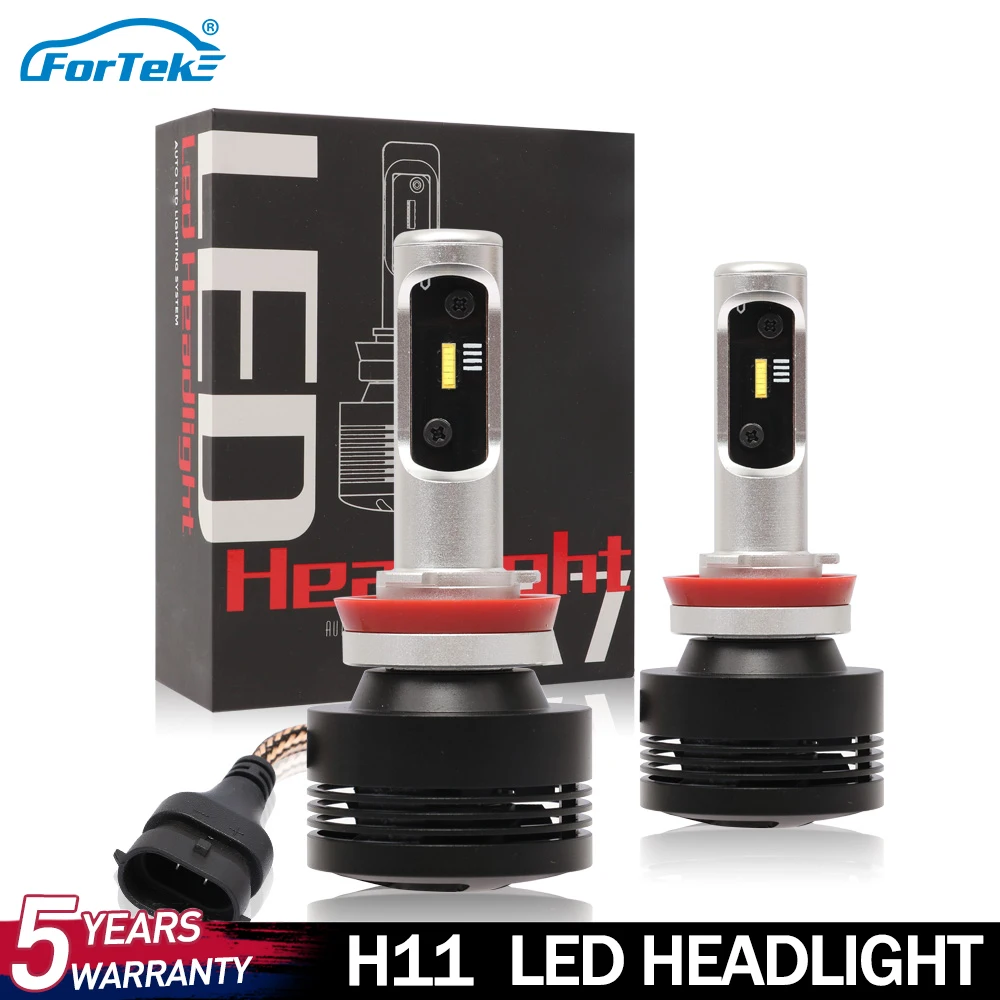 FORTEK LED Headlight Bulbs High Low Beam LED Bulb Fog Light DOT Approved Super Bright 6500K Cool White H1/H3/H4/H7/H8/H9/H11
FORTEK LED Headlight Bulbs High Low Beam LED Bulb Fog Light DOT Approved Super Bright 6500K Cool White H1/H3/H4/H7/H8/H9/H11