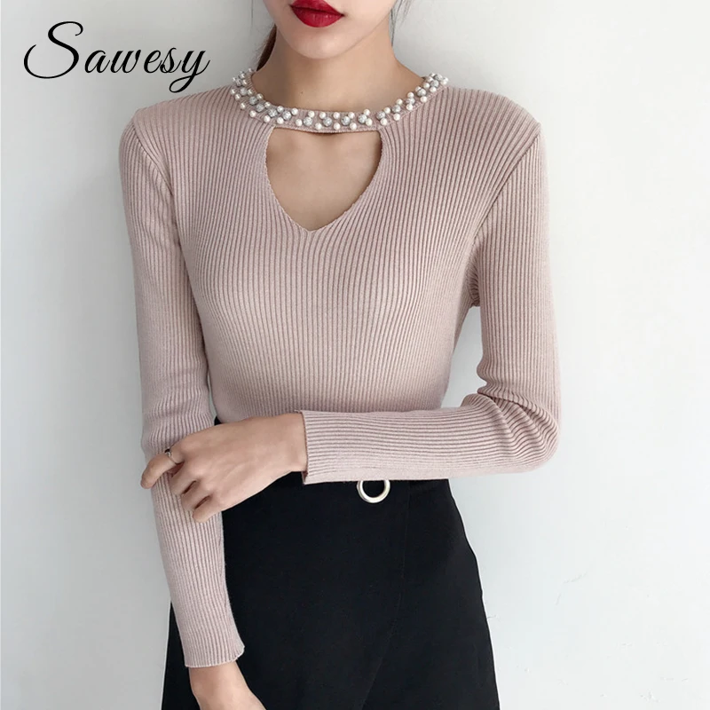 Beading Ruffle Knitted Jumper Women Sweater Autumn Winter 2018 Fashion Long Sleeve Slim Women Pullover Pink Sweater And Pullover
Beading Ruffle Knitted Jumper Women Sweater Autumn Winter 2018 Fashion Long Sleeve Slim Women Pullover Pink Sweater And Pullover