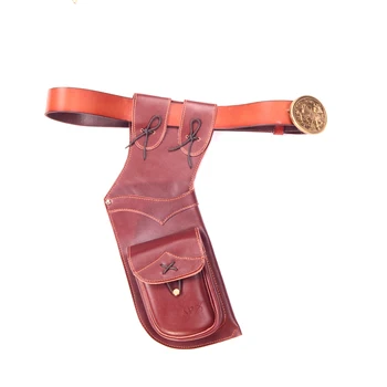 Hand Crafted Top Head Layer Cowhide Leather Archery small Quiver Hang on The Waist for Hunting
Hand Crafted Top Head Layer Cowhide Leather Archery small Quiver Hang on The Waist for Hunting
