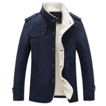 2019Winter Men Coat Fashion Brand Clothing Fleece Lined Thick Warm Woolen Overcoat Male Wool Blend Men's Coat
2019Winter Men Coat Fashion Brand Clothing Fleece Lined Thick Warm Woolen Overcoat Male Wool Blend Men's Coat