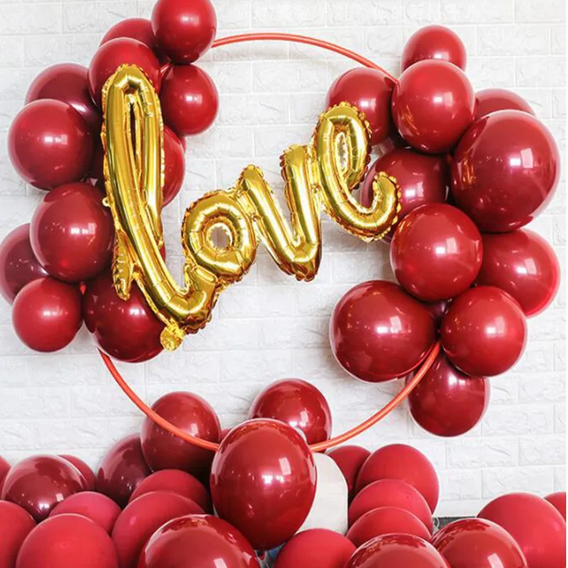200pcs(100set) Ruby Red/gold Balloons 5/10 inch Wedding latex ballon Combination balls for wedding day market decorations kids
200pcs(100set) Ruby Red/gold Balloons 5/10 inch Wedding latex ballon Combination balls for wedding day market decorations kids