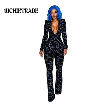 RICHIETRADE Sexy Woman Jumpsuit Printed Full Length Long Sleeve V Neck Hollow Out
RICHIETRADE Sexy Woman Jumpsuit Printed Full Length Long Sleeve V Neck Hollow Out