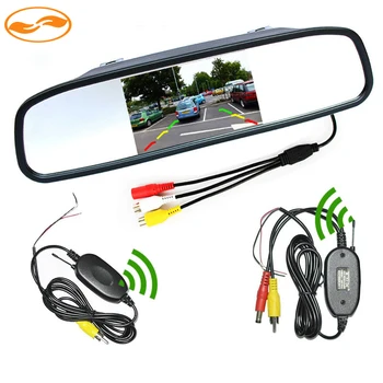 4.3 Inch Car Rearview Mirror Monitor + 2.4Ghz Wireless Video Transmitter and Receiver Kit for Rear View Camera
4.3 Inch Car Rearview Mirror Monitor + 2.4Ghz Wireless Video Transmitter and Receiver Kit for Rear View Camera