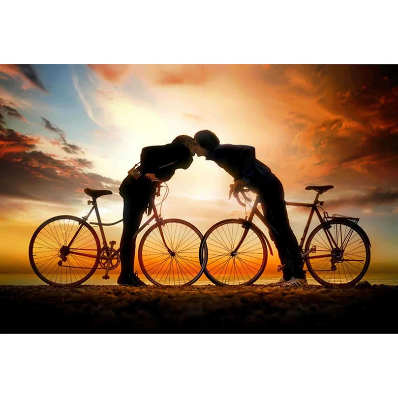 Full diamond Needlework Bicycle & Lover picture diy 5D diamond Painting cross stitch embroidery mosaic gift home decor H433 
Full diamond Needlework Bicycle & Lover picture diy 5D diamond Painting cross stitch embroidery mosaic gift home decor H433