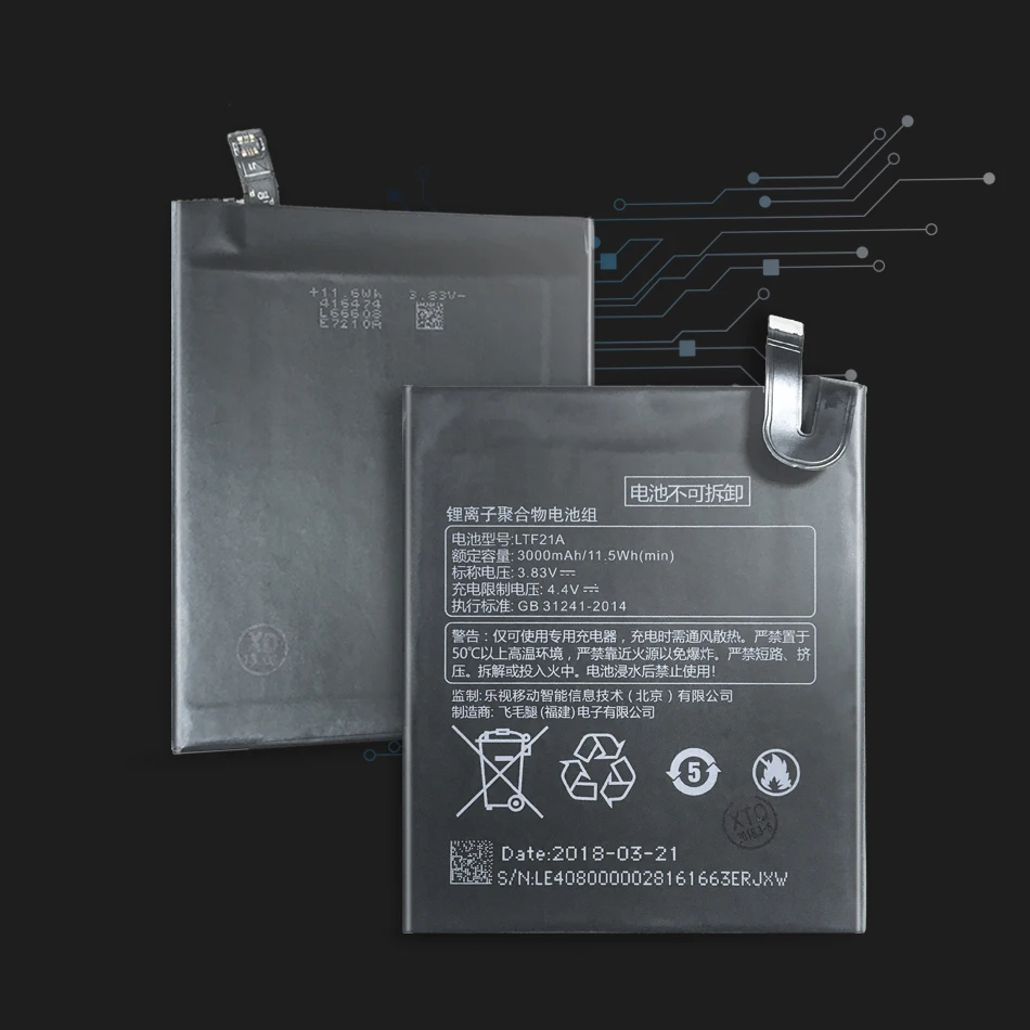 YKaiserin Battery LTF21A For Letv LeEco Le 2 Le2 Pro X620 X626 & Le S3 LeS3 X526 X527 X626 3000mAh Capacity Batteries
YKaiserin Battery LTF21A For Letv LeEco Le 2 Le2 Pro X620 X626 & Le S3 LeS3 X526 X527 X626 3000mAh Capacity Batteries