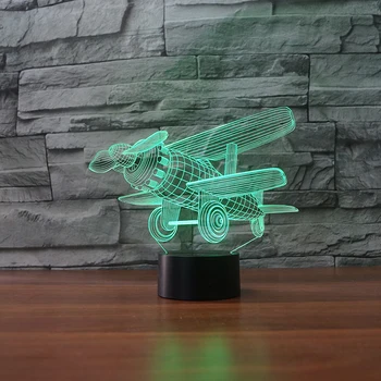 Biplane 3d Lamp 7 Color Vintage Aircraft Led Night Lamps For Kids Touch Led Usb Table Lampara Lampe Baby Sleeping Nightlight
Biplane 3d Lamp 7 Color Vintage Aircraft Led Night Lamps For Kids Touch Led Usb Table Lampara Lampe Baby Sleeping Nightlight
