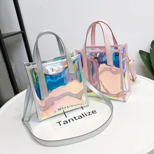 Por Clear Jelly Handbag