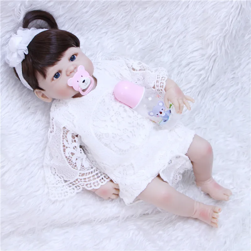 Full Vinyl silicone Fashion 57cm Lifelike Silicone 22inch reborn toys Newborn Girl Princess Babies Doll Bathe Toy Kid Gift
Full Vinyl silicone Fashion 57cm Lifelike Silicone 22inch reborn toys Newborn Girl Princess Babies Doll Bathe Toy Kid Gift