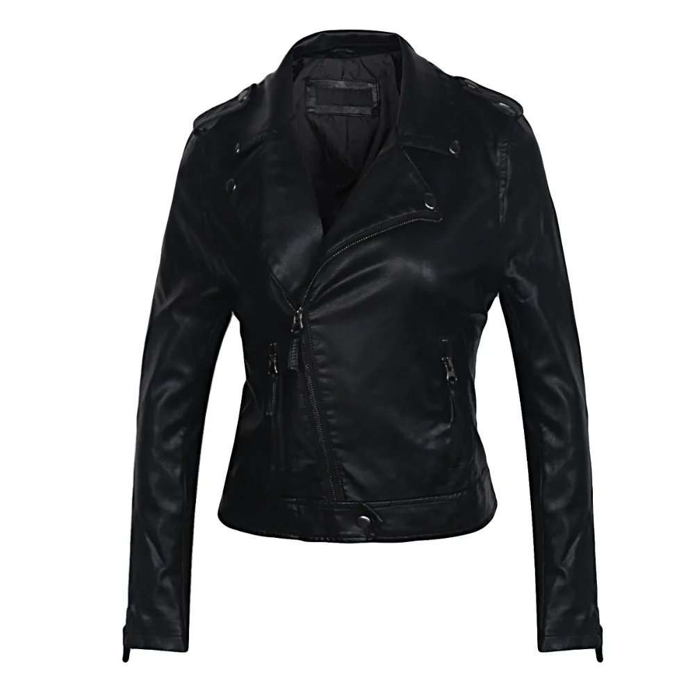 2018 New Fashion Women Soft Faux Leather Jackets and Coats Female Slim fit Biker Motorcycle Zipper PU Black Outerwear Hot Sale
2018 New Fashion Women Soft Faux Leather Jackets and Coats Female Slim fit Biker Motorcycle Zipper PU Black Outerwear Hot Sale