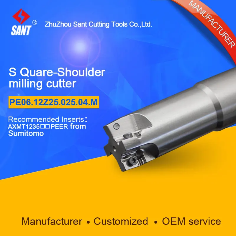 CNC lathe machining center indexable square shoulder milling cutter tools holder with high precision for PE06.12Z20.020.03.M
CNC lathe machining center indexable square shoulder milling cutter tools holder with high precision for PE06.12Z20.020.03.M