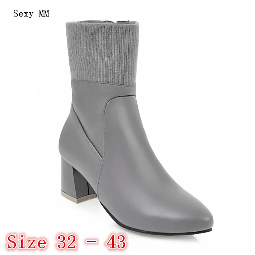 Spring Autumn Winter Women High Heels Ankle Boots Shoes Woman High Heel Short Boots botas Small Plus Size 32 33 - 40 41 42 43
Spring Autumn Winter Women High Heels Ankle Boots Shoes Woman High Heel Short Boots botas Small Plus Size 32 33 - 40 41 42 43