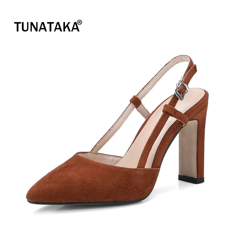 Suede Square High Heel Buckle Woman Sandals Fashion Pointed Toe Dress High Heel Shoes Woman Black Brown Purple 
Suede Square High Heel Buckle Woman Sandals Fashion Pointed Toe Dress High Heel Shoes Woman Black Brown Purple